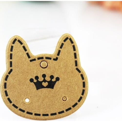 The Sole Custom Earrings Card 1000pcs/lot Brown Paper Earring Display Tags/Cards Jewelry Packaging Card From China Design