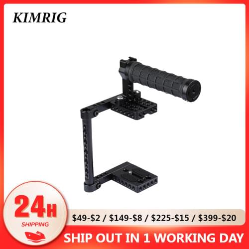 KIMRIG Universal Camera Cage Rig With Tripod Mount Baseplate For Canon Nikon Sony A99 A58 A7 A7II Panasonic GH5 GH4 GH3 GH2