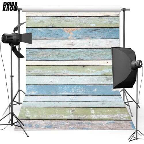DAWNKNOW Plank Floor Vinyl Photography Background For Baby New Fabric Polyester Backdrop For Wedding Photo Studio F2749