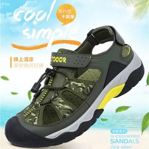 Yexinjie Men's Leather Sandals