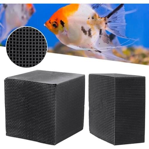 1Pcs Aquarium Water Purifier Cube Activated Carbon Aquarium Water Cleaning Filter Water Purifier Cube For Fish Pet Supplies
