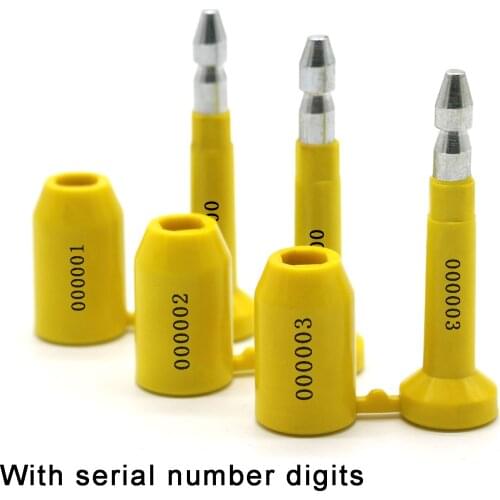 100pcs ISO 17712 C-TPAT Certified High Security Bolt Seals for Cargo Containers, Trucks, Railways, Wagons, and Trailers