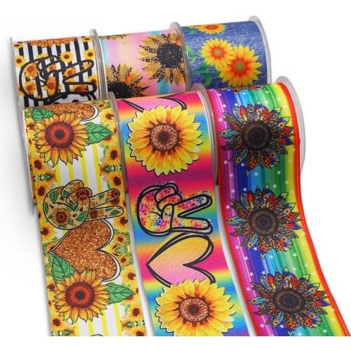 10 Yards 3inch 75mm Cartoon Printing Grosgrain Ribbon For Hair Bows DIY Crafts Handmade Accessories 57074