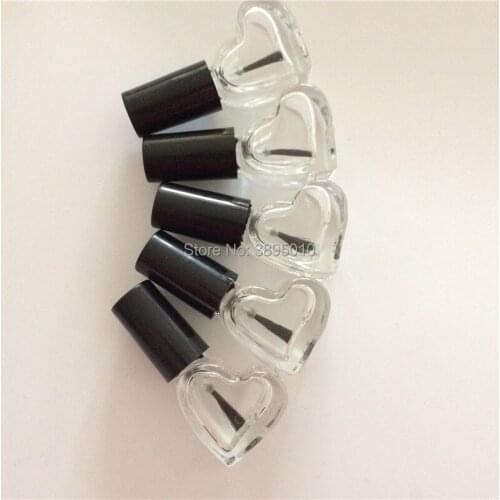 5ml empty nail polish bottle bottles with black lid,Small Glass Nail Polish Bottle,Mini Glass Bottle F765