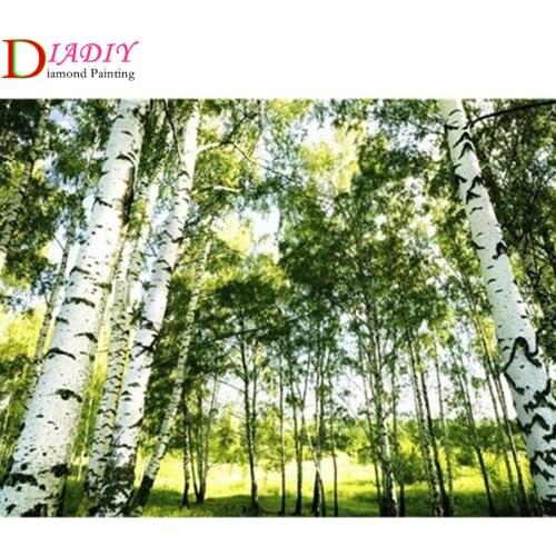 Diamond Embroidery Sale Landscape Cross Stitch Mosaic Tree 5D DIY Full Square Diamond Painting Kit Needlework Crafts