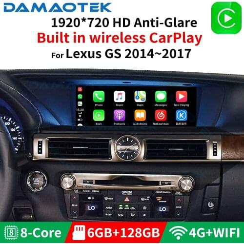 DamaoTek Android 10.0 10.25'' 4+128GB car radio For Lexus RX 200t RX270 RX350 RX400 RX450 2008-2014 multimedia player navigation