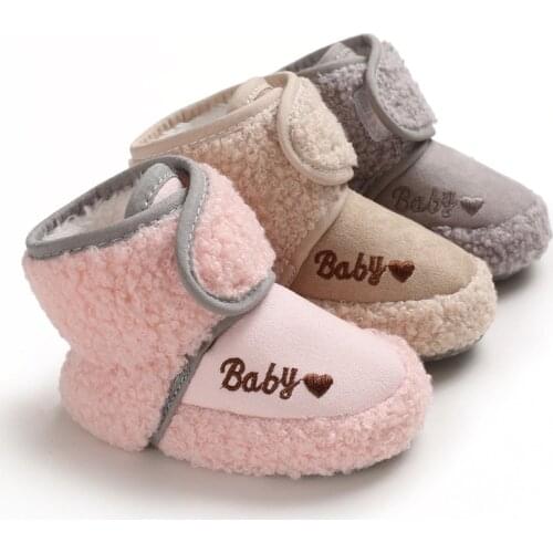 Newborn Winter Infant Shoes Baby Girl Boy Bow Knot Baby Boots Casual Sneakers Non-slip Soft Soled Walking Shoes Age for 0-18M