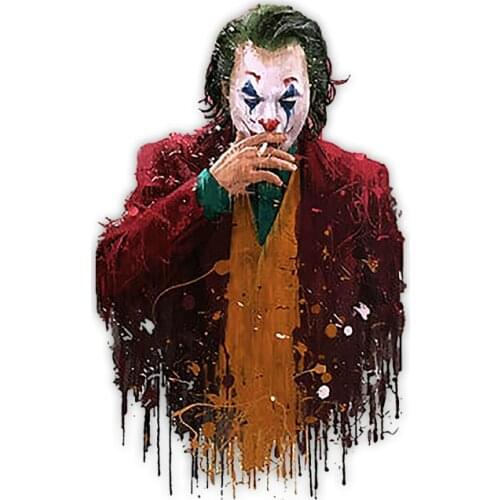 Dawasaru for The Joker Paint Funny Car Stickers Vinyl Car Wrap DIY Motorcycle Stickers Fashion Bumper Decoration,13cm*13cm