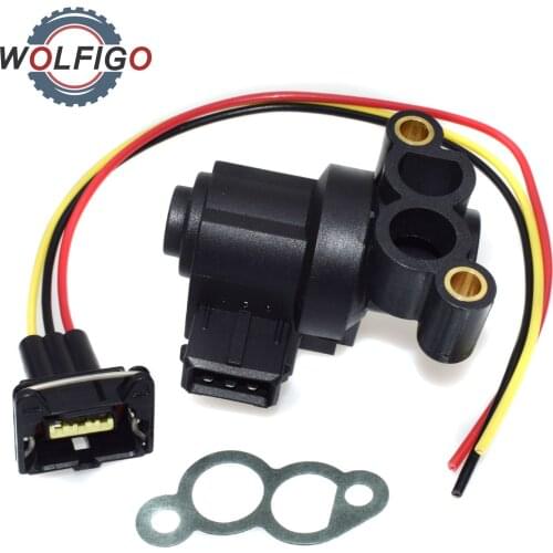 WOLFIGO Idle Air Control Valve with Electrical Pigtail Connector for Hyundai Santa Fe Sonata Tucson Kia 0k9A220660A 9540930001