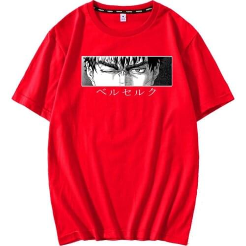 Summer Berserk Harajuku Funny Cartoon Japan Anime Breathable T-shirt Men Unisex Cool Manga Graphic Popular Streetwear new shirts