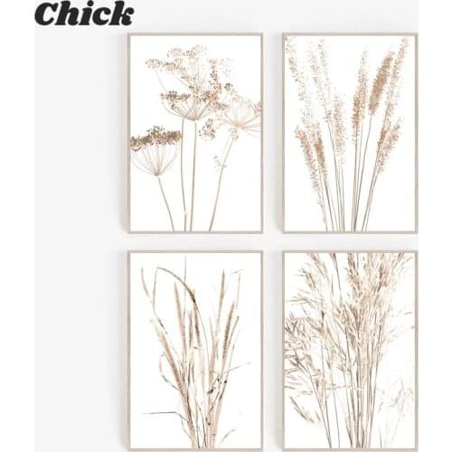 Nordic Style Farm Plant Flower Wall Art Botanical Canvas Painting Leaves Posters and Prints Large Wall Pictures Farmhouse Decor