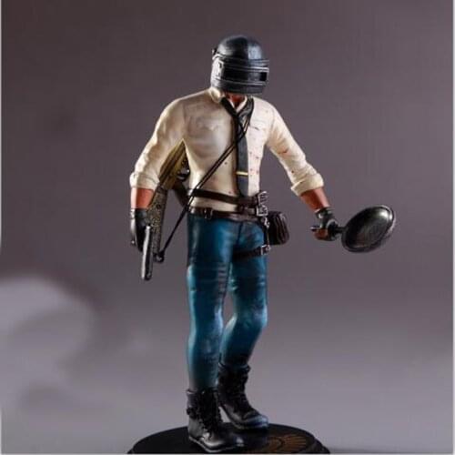 Playerunknowns Battlegrounds PUBG Around 6 inch doll figure spot to eat chicken tonight Metal Fashion Car Weapon model