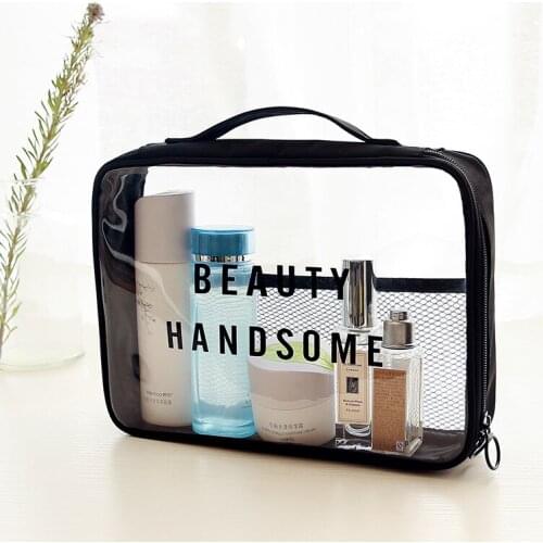 PVC Transparent Waterproof Wash Bag Travel Multifunctional Makeup Bag Portable Storage Bag
