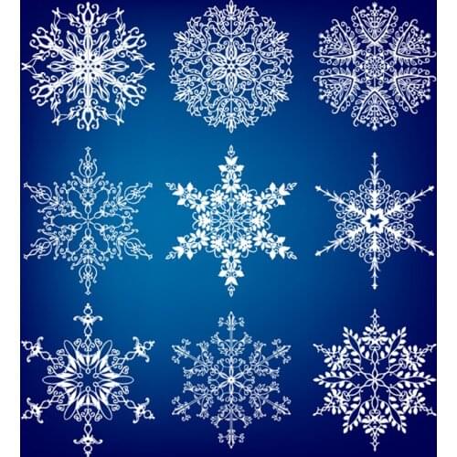 ZhuoAng Snowflake Clear Stamps For DIY Scrapbooking/Card Making Decorative Silicon Stamp Crafts