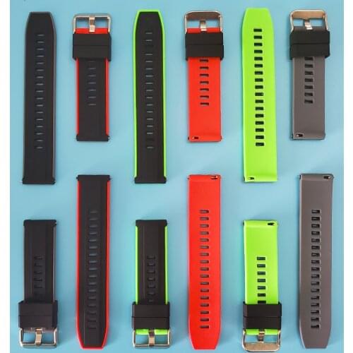 For Huawei HONOR Magic Watch 2 22mm Silicone Sport Strap GT2 46mm Smartwatch Wrist band MagicWatch2 Watchbands Accessories