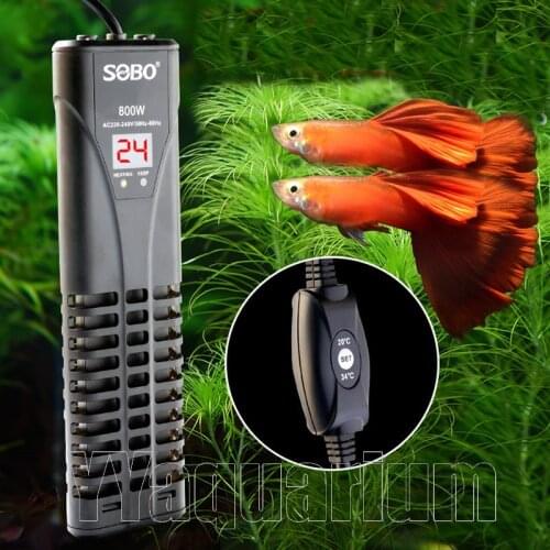 External Control Aquarium heating Rods Smart Digital Double Sensor PCT Heater Submersible Water Heater Fish Adjust Thermostat