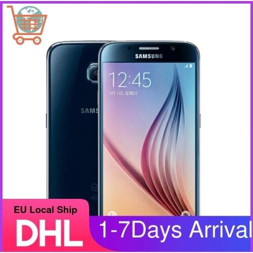 Unlocked Samsung Galaxy S6 G920F, 4G LTE Mobile Phone 16MP Camera 32GB ROM Octa Core Samsung 5.1inch Smartphone