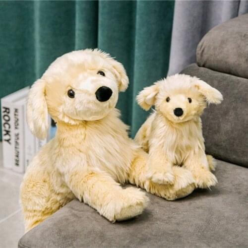 High Quality 40cm Lovely Dog Soft Stuffed Animal Cushion Soft Small fluffy dog Dolls for Kids partner Gift