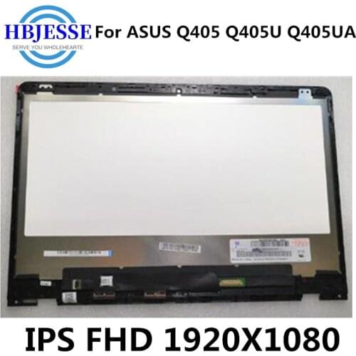 With frame FHD 1920X1080 For ASUS VivoBook flip Q405 Q405UA Q405U IPS LCD display LCD touch screen assembly 30Pins