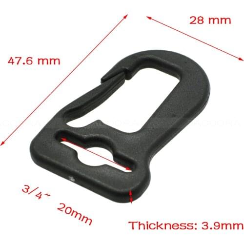 10pcs 48*29mm Plastic Clip Hanger&Hook For Garment Textile Accessories Black