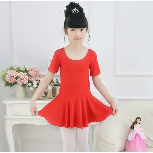 Girl Ballet Dance Clothes 2018 Summer Children Practice Dress Competition Performance Skirt Girls Gymnastics Leotard Dance Dress