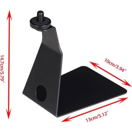 H7JA Microphone Shock Mount Mic Holder-Anti Vibration L Shaped Handle Holder Shockmount Compatible with Many Condenser Mics