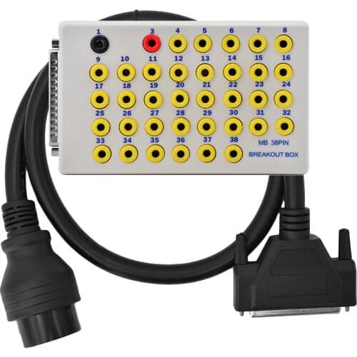 38 Pins OBD Breakout Box OBD2 Line Signal Testers Protocol Detectors CAN Data Link Diagnostic Tool For MB Cars