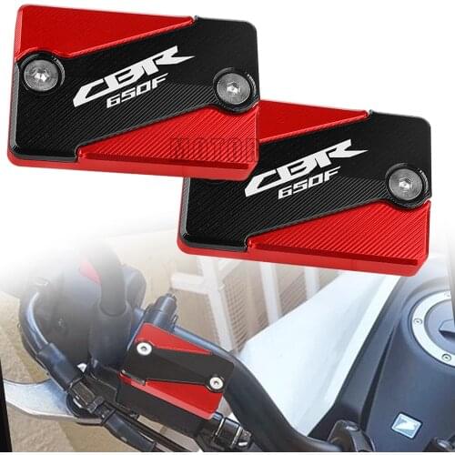 For Honda CBR650F 2014 2015 2016 2017 2018 CBR 650F 650 R/F Motorcycles Front & Rear brake Fluid Cylinder Master Reservoir Cover