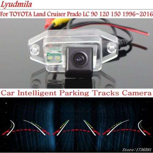 Lyudmila FOR TOYOTA Land Cruiser Prado LC 90 120 150 Backup Rear View CCD Car Reverse Camera Rearview Parking Trajectory Camera