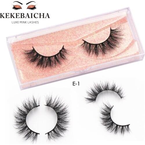 KEKEBAICHA 3D Mink Eyelashes Cruelty Free Handmade Medium Volume Mink Lash Natural Lashes Soft False Eyelashes Makeup cilios E01