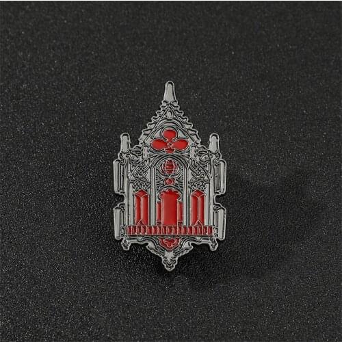 Creative Mysterious Magic Architecture Church Personality Fashion Brooch Badge Alloy Enamel Castle Shirt Bag Lapel Brooches