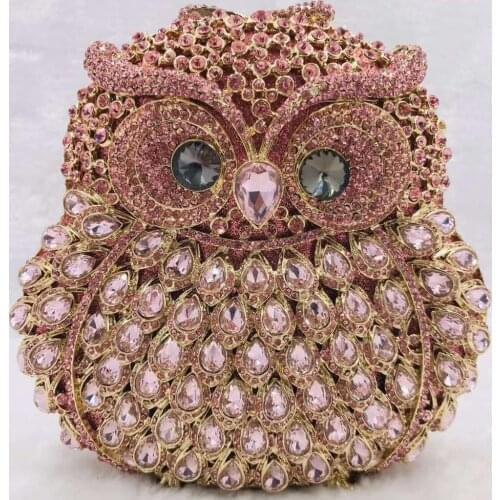 Fashion Big White Rhinestone Clutch Purse Luxury Gold Crystal Clutches Bags Ladies Chain Wedding Party Purses And Handbags gift