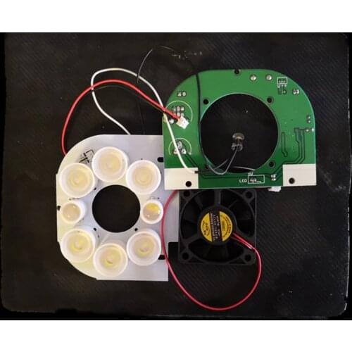 White light LED board CCTV camera module with control panel Camera Fill Light 8 high power LED 45 60 90 degrees