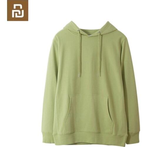 Xiaomi youpin solid color pullover hooded sweater mens trend spot couple jacket autumn sweater high quality