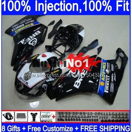 OEM Bodywork For DUCATI 749 999 S R 749R 999R Body 123MC.33 black stock 749-999 2005 2006 749S 999S 05 06 Injection Fairing kit