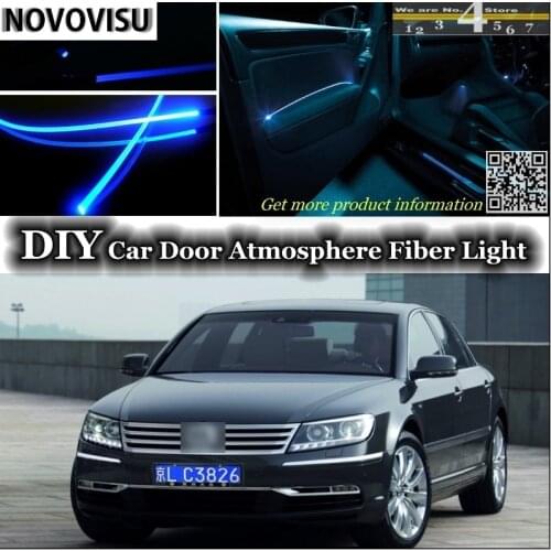 NOVOVISU For Volkswagen VW Phaeton interior Ambient Light Tuning Atmosphere Fiber Optic Lights Inside Door Panel illumination
