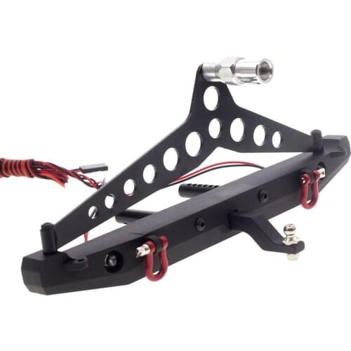1:10 Professional RC Car Bumper DIY Home Toy Front Rear With Light Easy Install Crawler Replacement Parts Fit For TRX4 SCX10