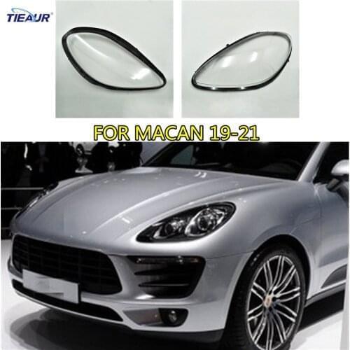 Transparent Headlamp Lens Cover for MACAN 2019-2021 Auto car Clear Shell Replacement