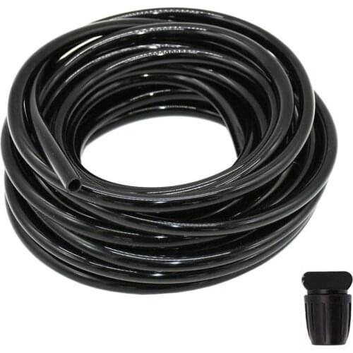 5-30m 8/11mm Garden Watering Hose 3/8'' PVC Water Tubing Garden Drip Irrigation Tube with Black End Plug
