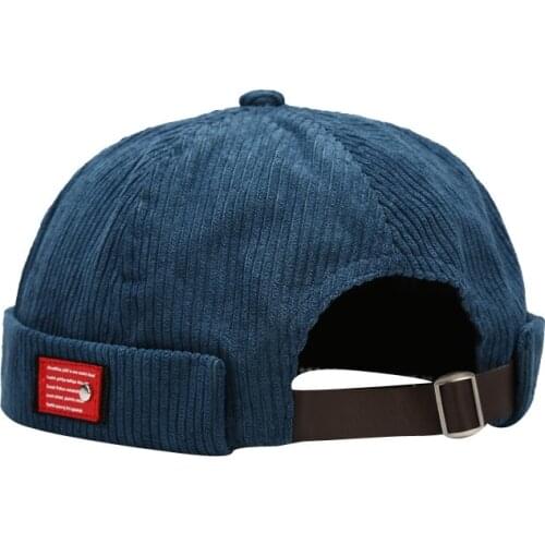 Landlord Hat Korean Version Of New Personality Labeling Corduroy Yuppie Hat Mens Tide Japanese Harajuku Retro Melon Hat Women