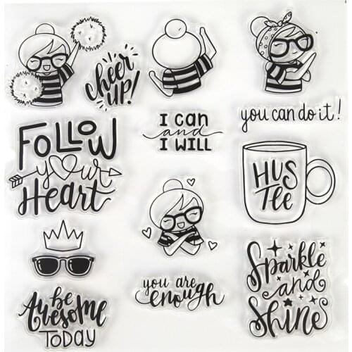 Follow your Heart 6x6 inch Clear Stamps For DIY Scrapbooking Paper Card Handmade Decorative Stempels Silicone Seals New Crafts