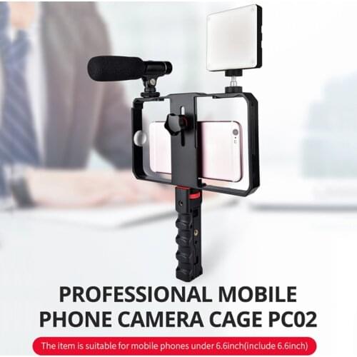 Video Camera Cage Stabilizer Film Making Rig for Cell Phone Handheld Bracket DQ-Drop