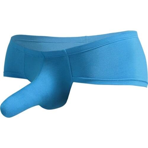 Mens Sexy Penis Sheath Boxers Shorts U Convex Pouch Panties Modal Underpants Male Gay Underwear Jockstraps Erotic Lingerie Cueca