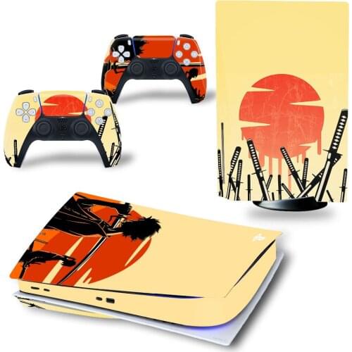 Setting Sun PS5 Standard Disc Edition Skin Sticker Decal Cover for PlayStation 5 Console & Controller PS5 Skin Sticker Vinyl