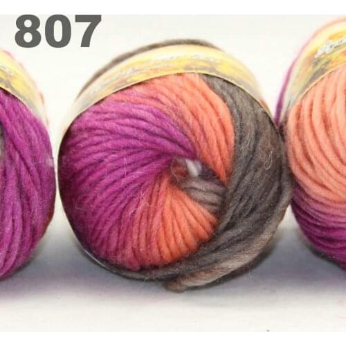 6x50gr Skeins NEW Chunky Hand Coarse Knitting Scores wool yarn 807