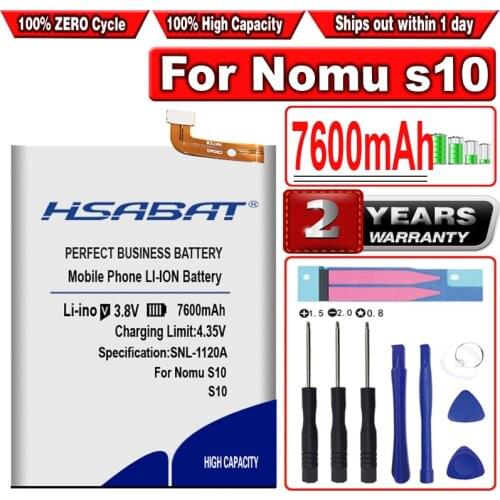 HSABAT 6100mAh Top Capacity Battery for Nomu S10 Smart Phone