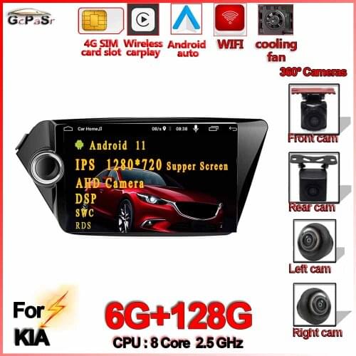 Android 10 4G Car Radio Multimedia Player For Kia RIO 3 4 Rio 2010 2011 2012 2013 2014 2015 2016 2017 2018 Navigation GPS