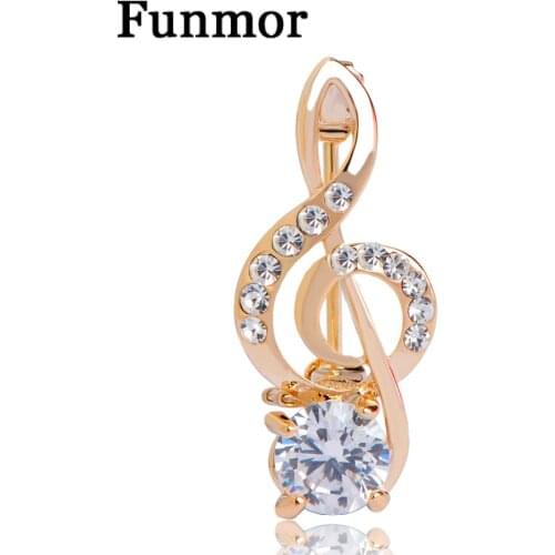 Joias Ouro Gold Zircon Note Brooches Bouquet Crystal Corsage Coroa Poster Broches Wedding Collar Hijab Pin Up Clip Scarf Lot