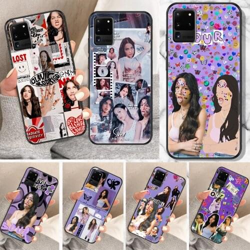 Olivia Rodrigo Phone case For Samsung Galaxy Note 4 8 9 10 20 S8 S9 S10 S10E S20 Plus UITRA Ultra black tpu prime painting cover