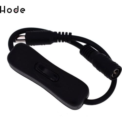 DC 12V In-Line Power Switch ON/OFF 2.1mm/5.5mm Cable Jack For Arduino Plug